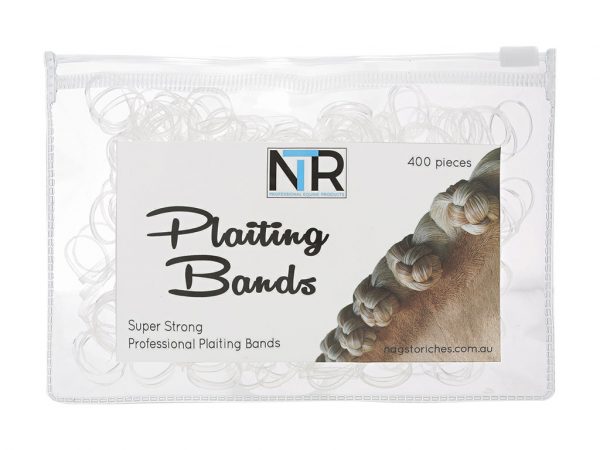 NTR Plaiting Bands Clear 400pc-0