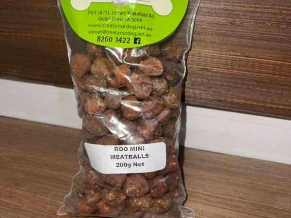 Treat your dog mini roo meatballs 200g-0