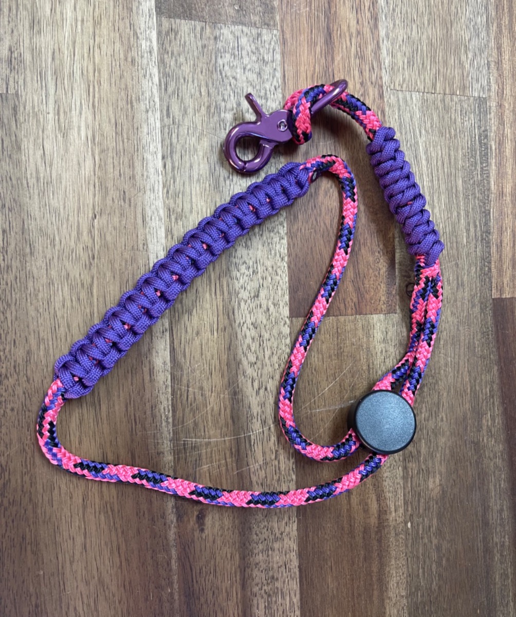 Grooming loop pink with purple and black-0