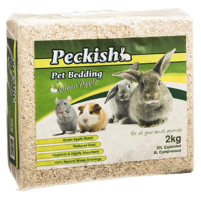 Peckish - Pet Bedding - 30 Litre - 2kg Green Apple-0