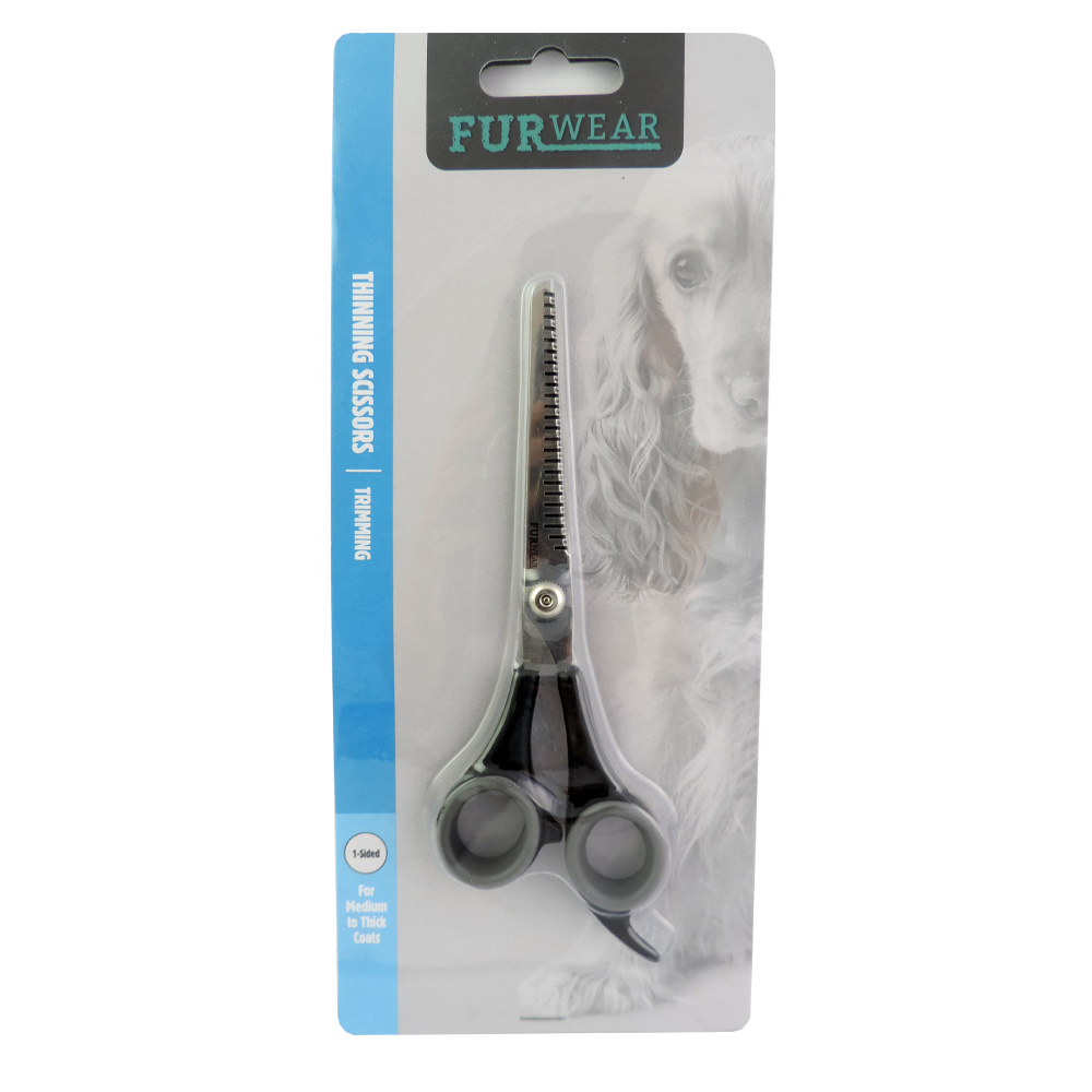 Furwear Trimming Thinning Scissors (1-Sided with Silicon Ring)-0
