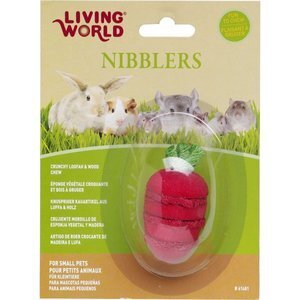 Living World - Nibbler - Loofah & Wood Chew - Strawberry-0