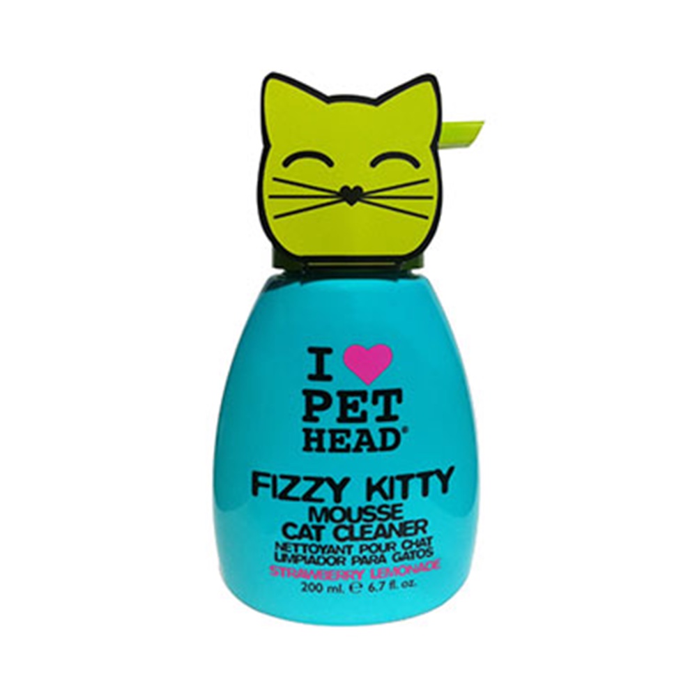 Pet Head Cat Fizzy Kitty Mousse Dry shampoo 200ml-0