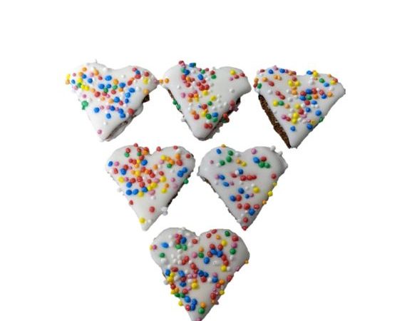 Little Sparkle Love Heart Cookies Horse Treats-0